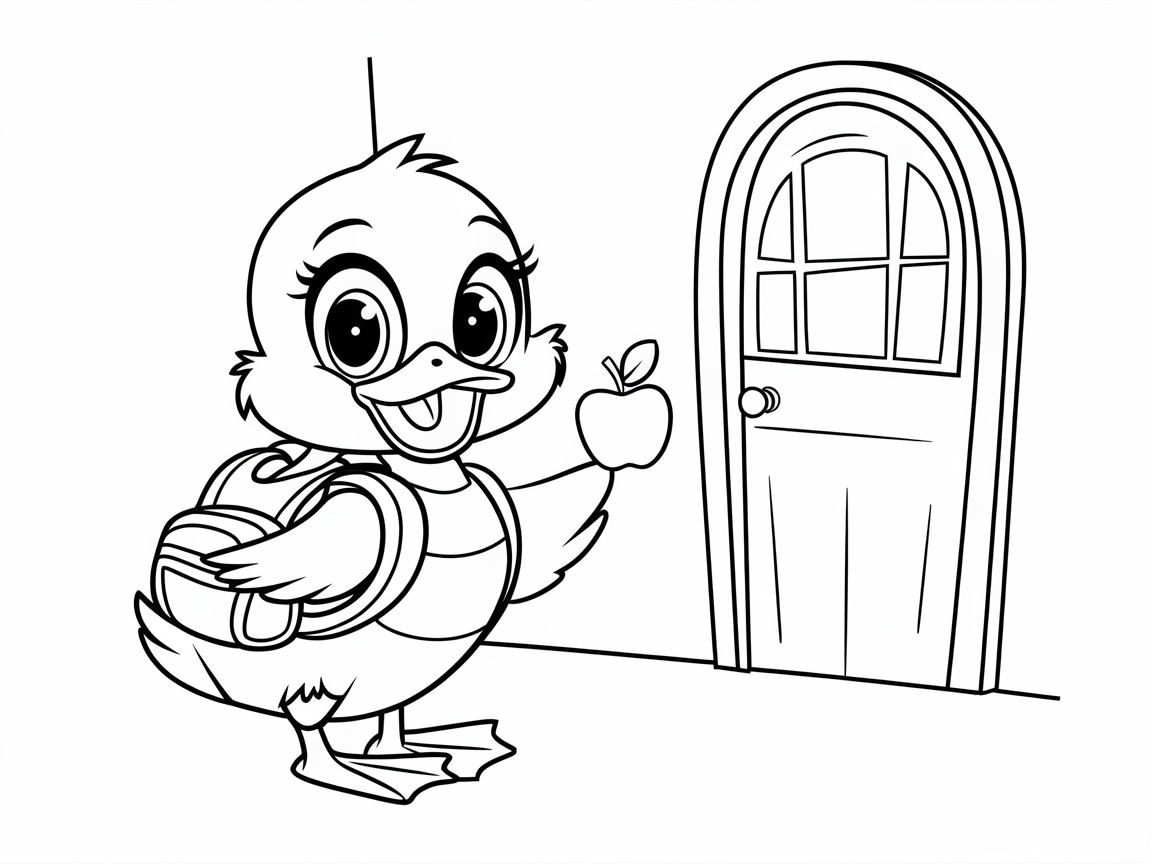 Back-to-School Fun with This Adorable Duckling