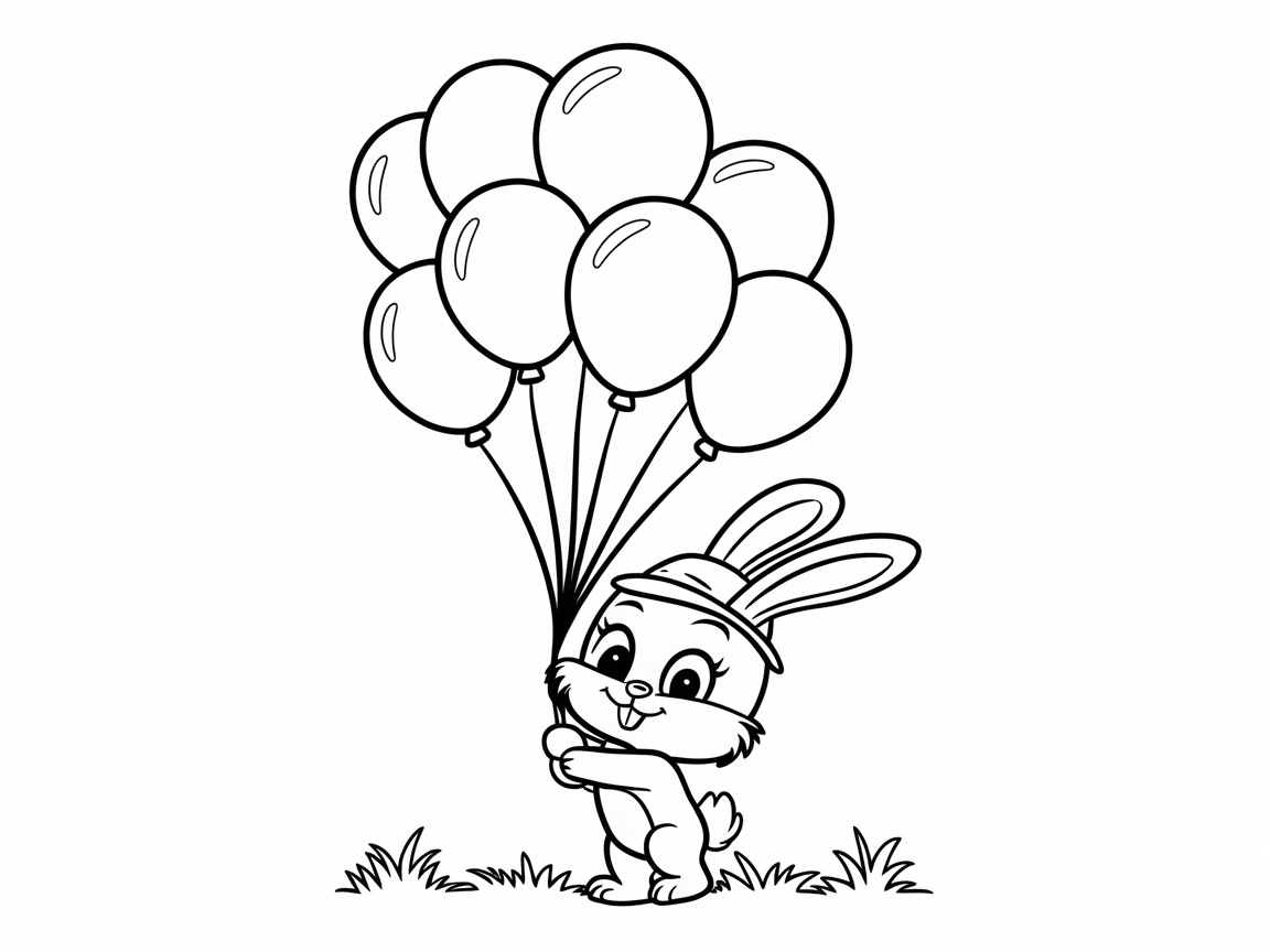 Float Away with the Balloon-Bearing Bunny