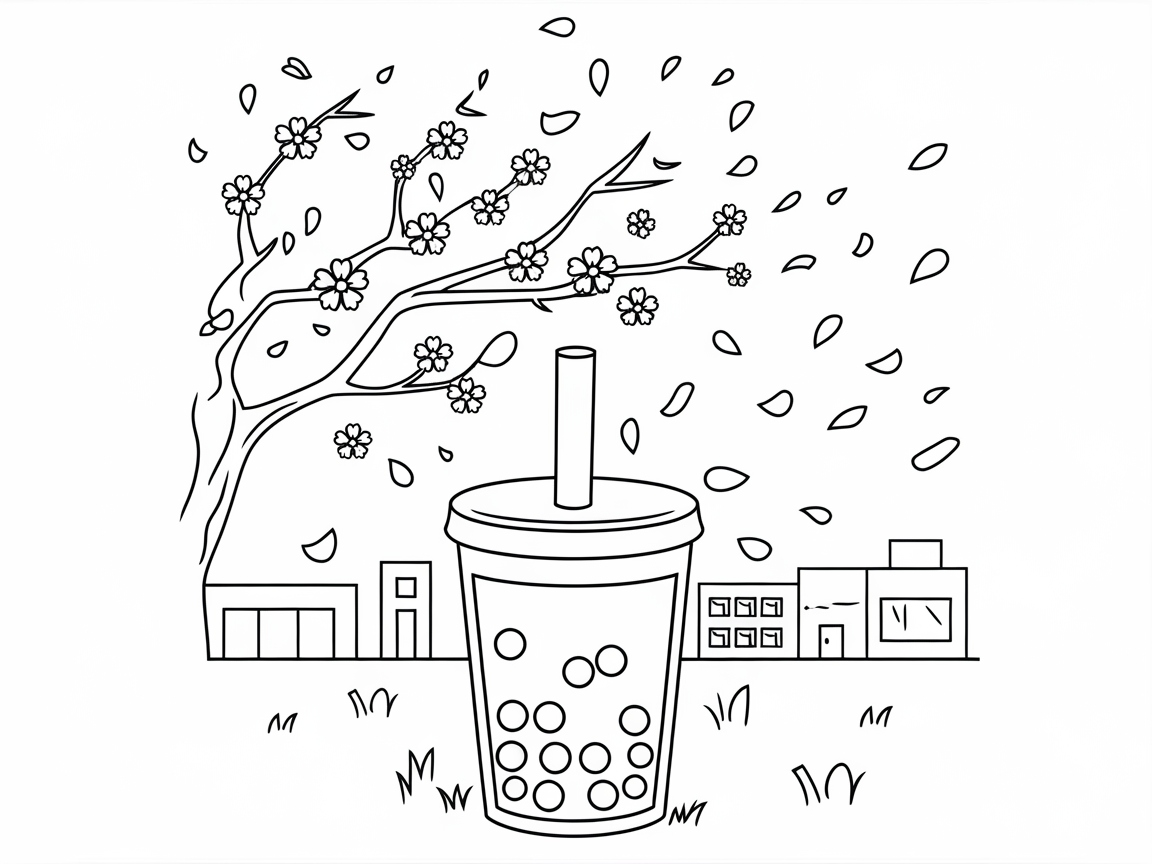 Springtime Serenity with Boba Bliss