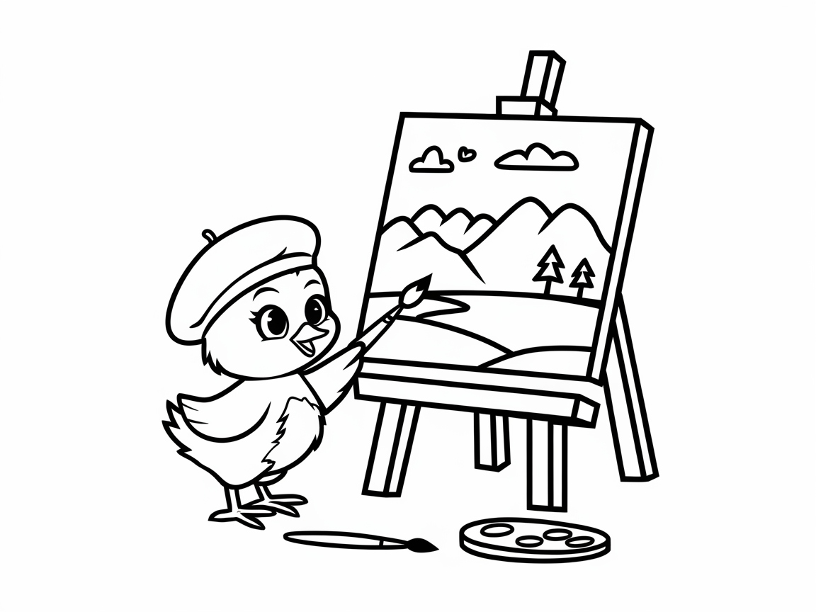 Creative Art Adventure with Painter Chick