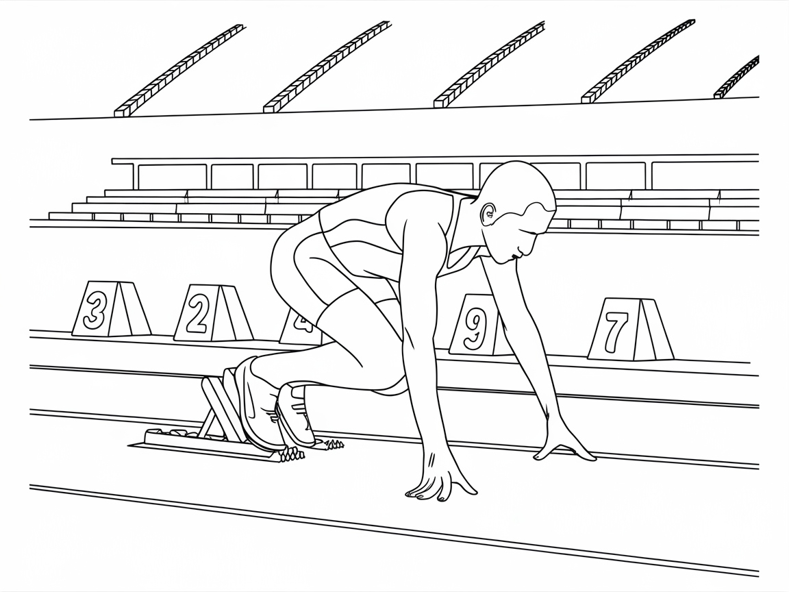 Get Ready to Sprint with This Track Runner Scene