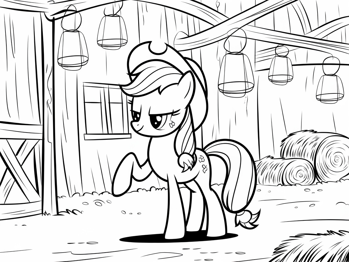 Barnyard Stroll with a Sassy Pony