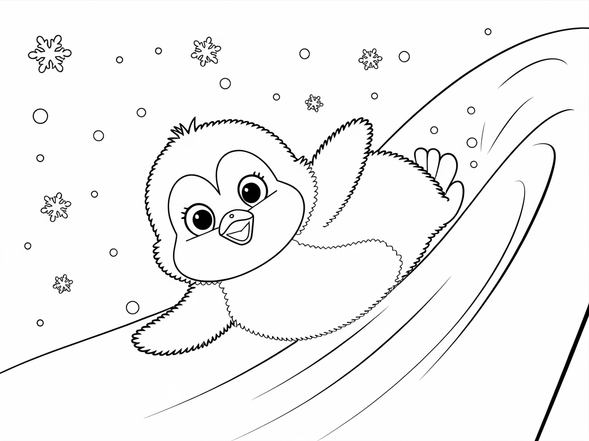 Joyful Penguin Sliding Adventure