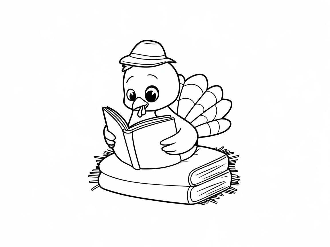 Read Along with This Scholarly Baby Turkey