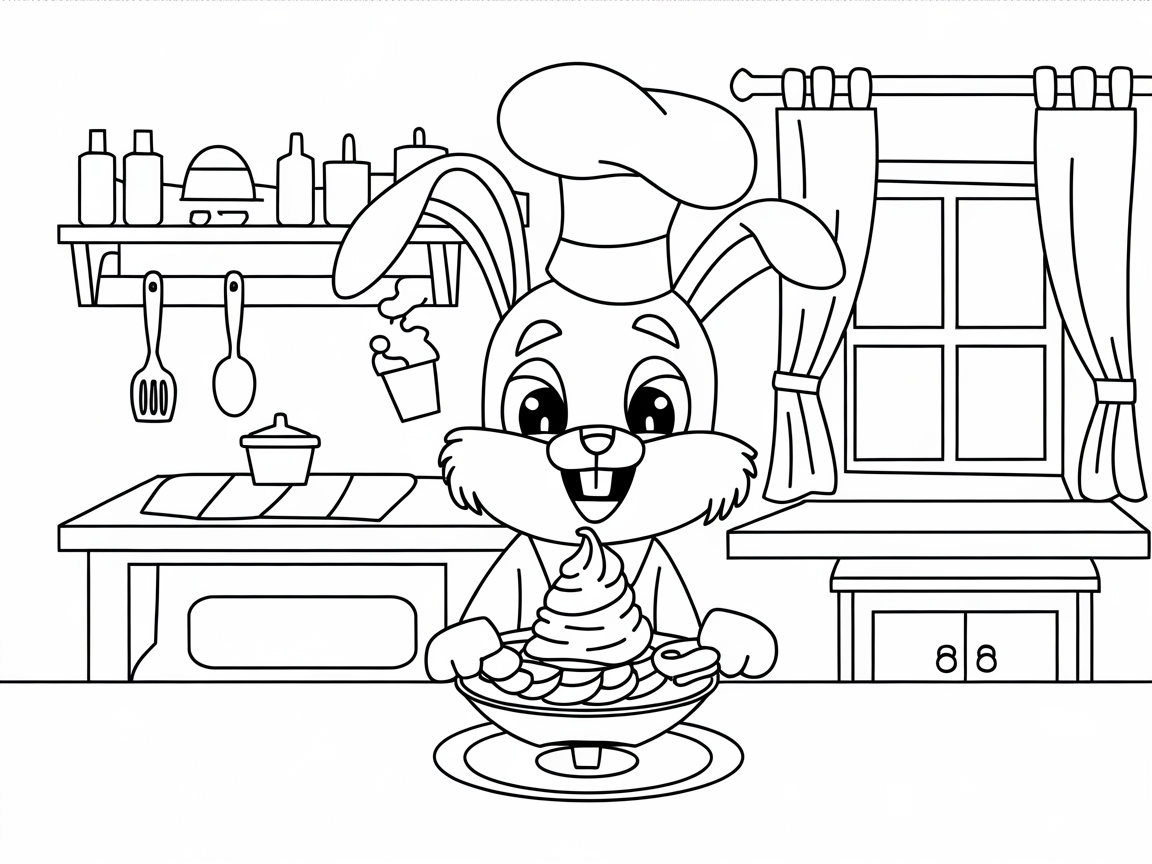 Whip Up Fun with This Chef Bunny Banana Split Page