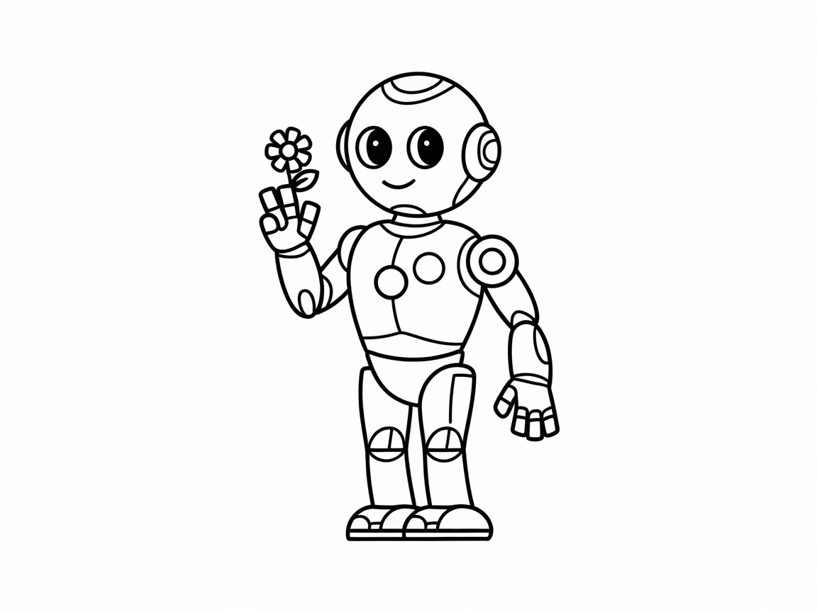 Fun and Friendly Robot Ready for Color