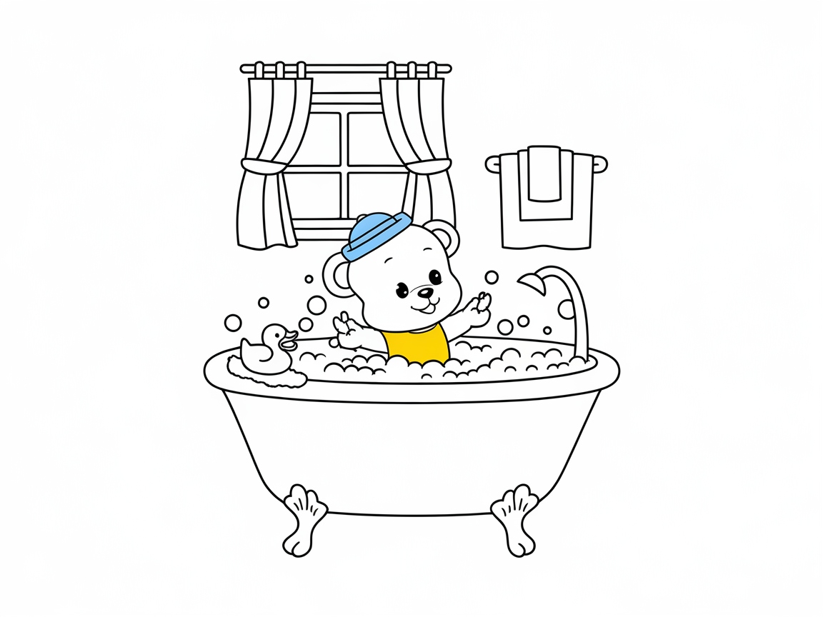 Splash Around with This Bubble Bath Bear