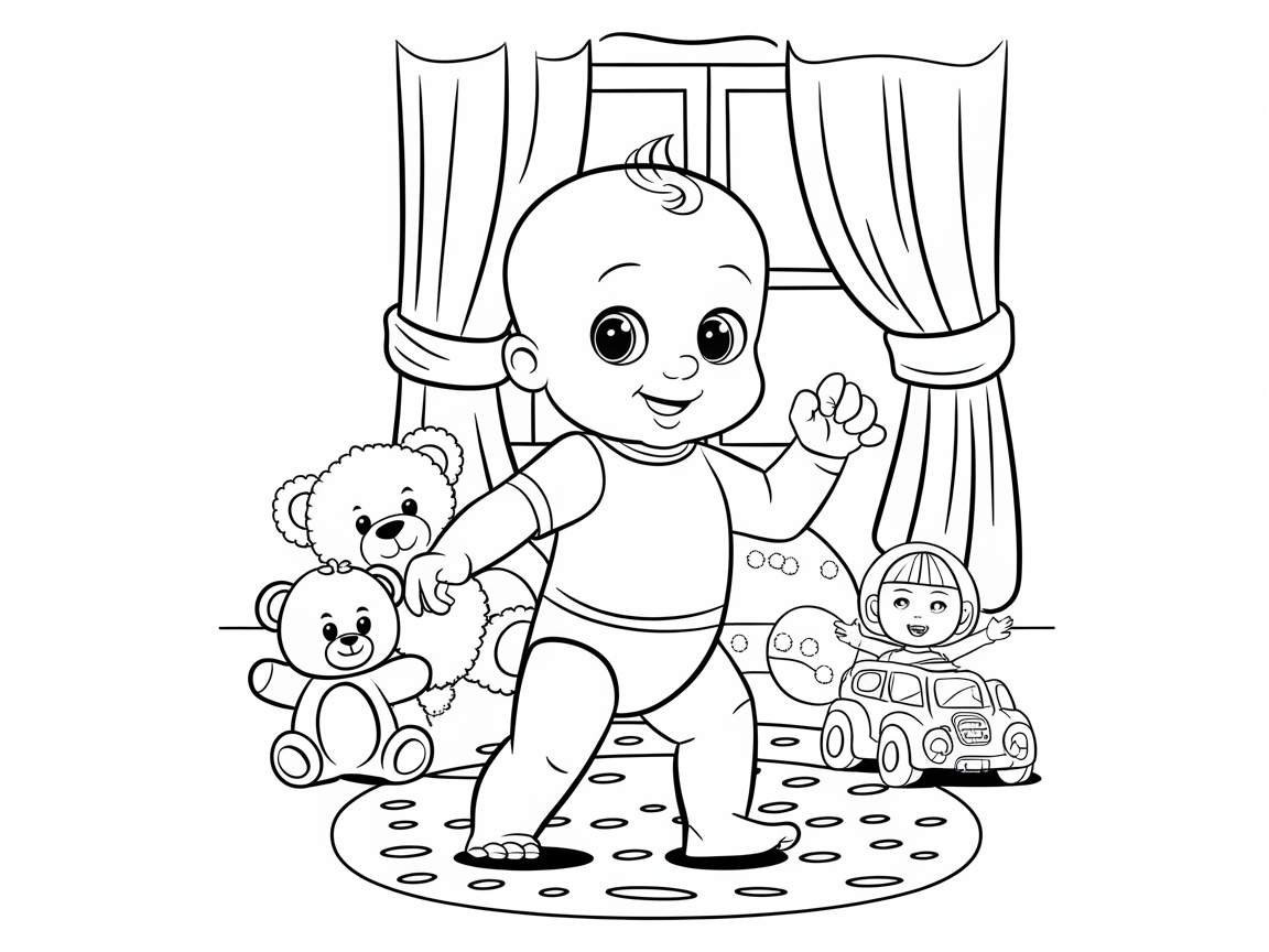 Playful Baby Adventure: Toys in the Nursery
