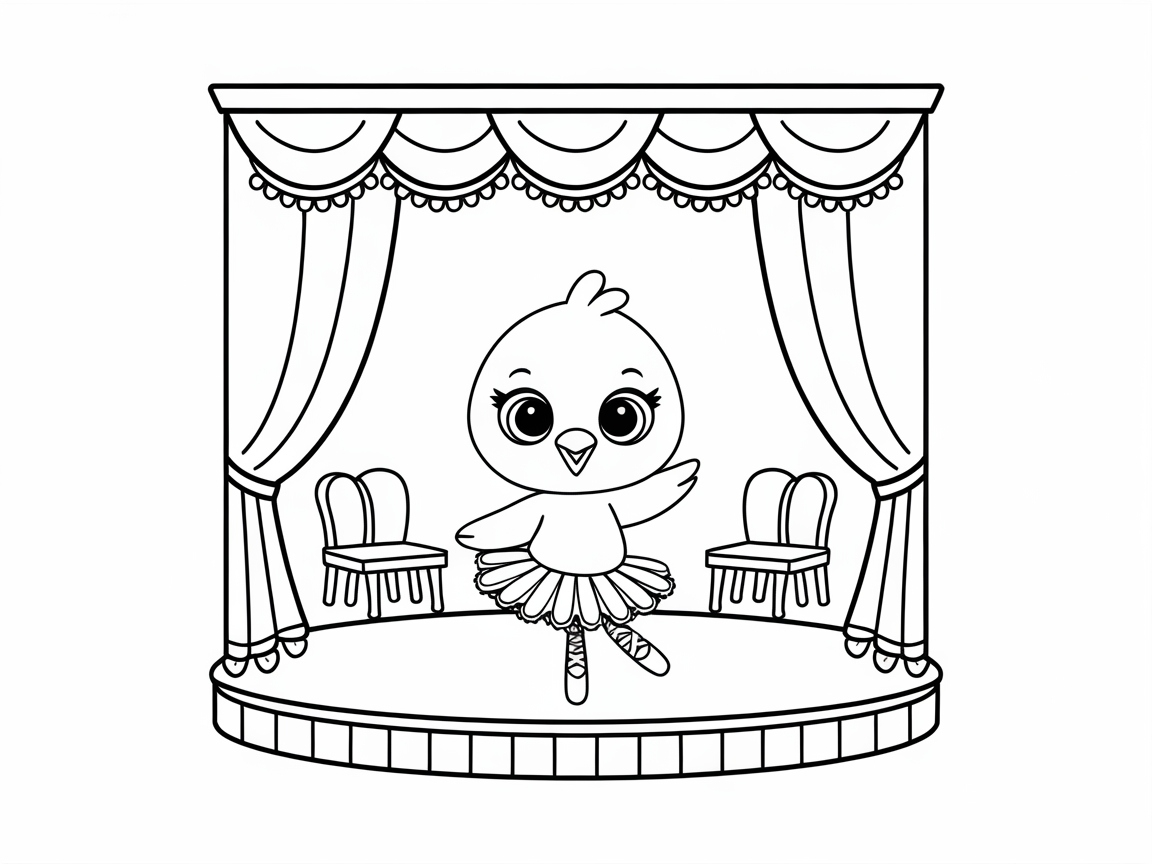 Ballet Star Chick on Stage