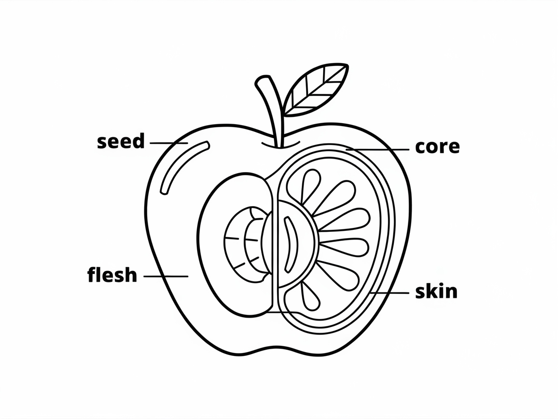 Explore the Anatomy of an Apple with This Educational Page