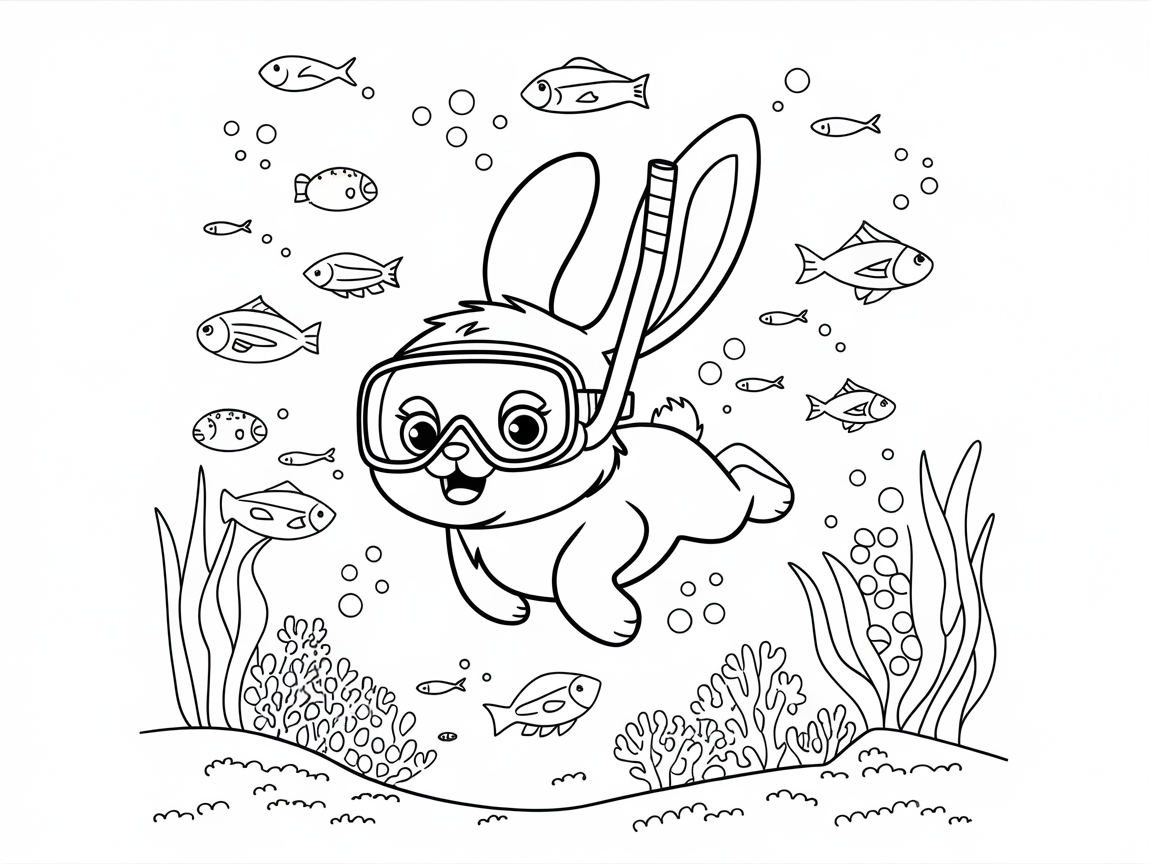 Dive into Fun with Snorkeling Bunny Adventure