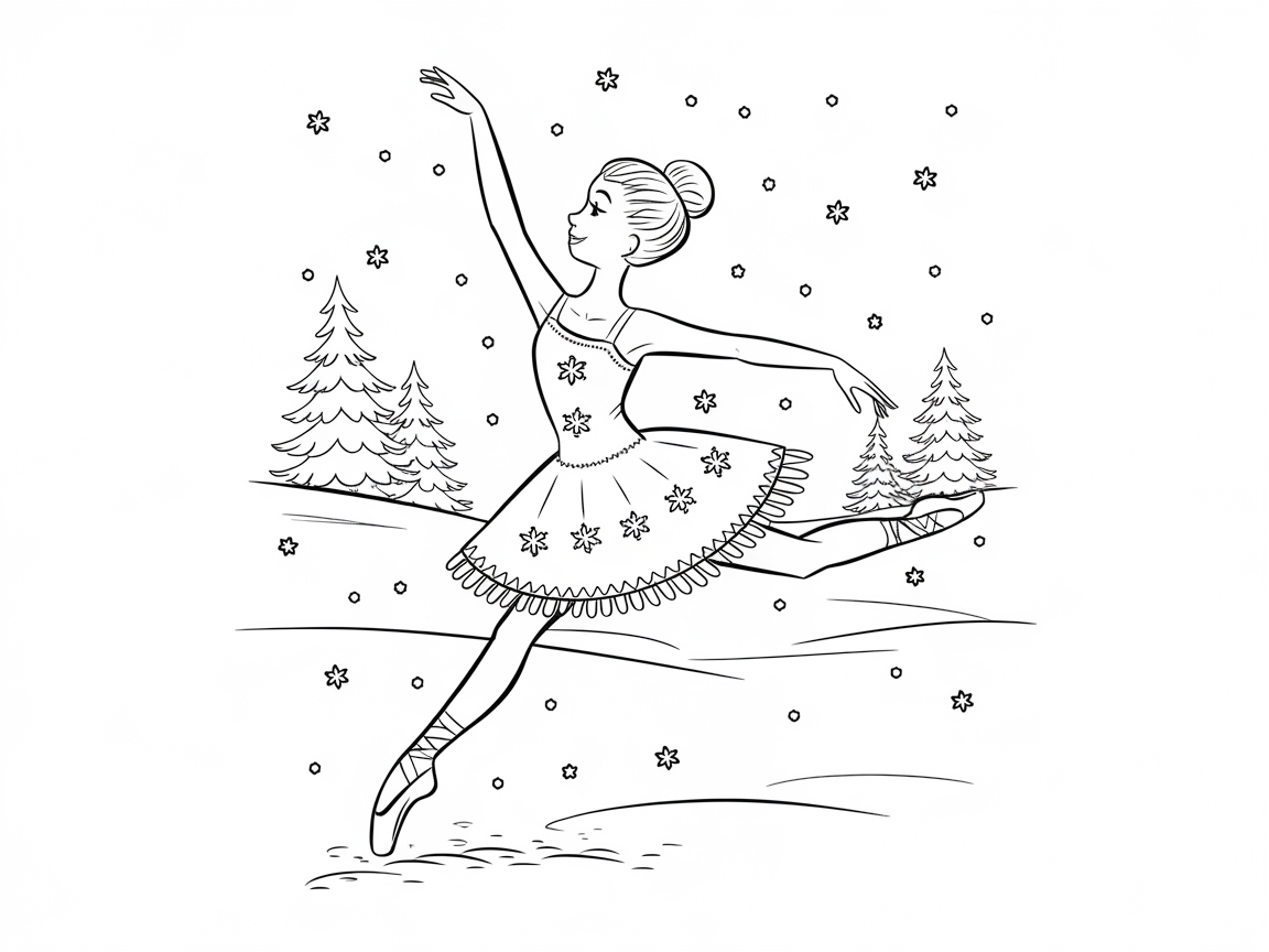 Leap Into Winter Magic With This Snowy Ballerina Scene