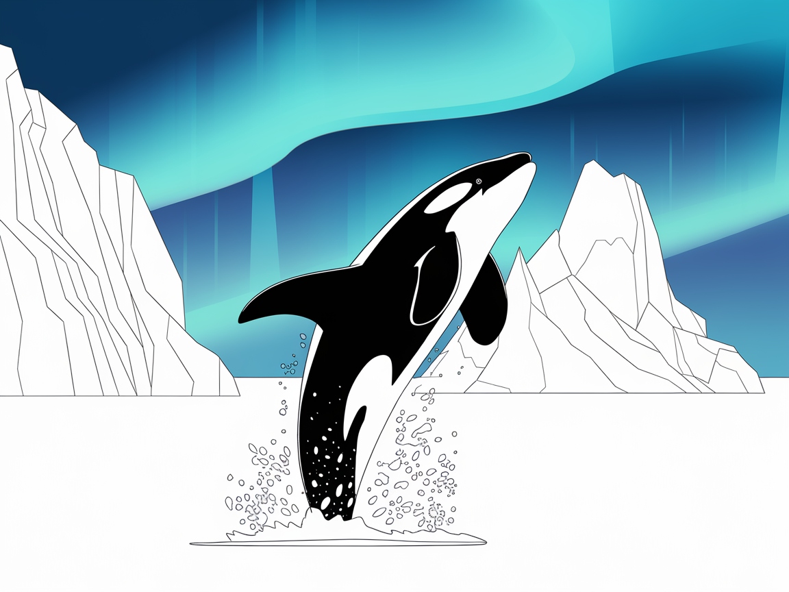 Leap into the Arctic with This Magnificent Orca Scene