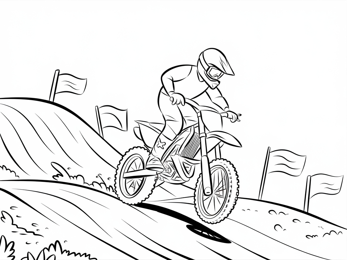Rev Up Creativity with This Thrilling Motocross Scene