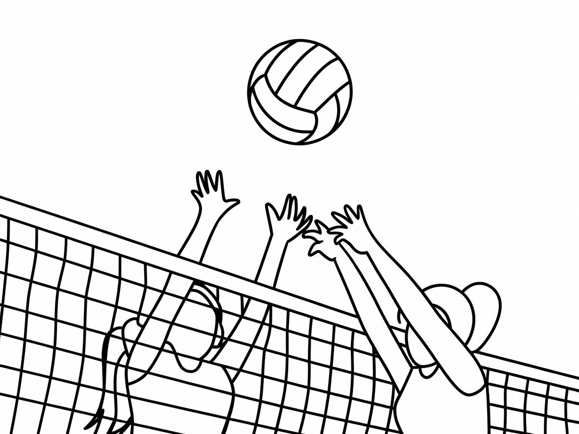 Spike Into Action with This Volleyball Scene