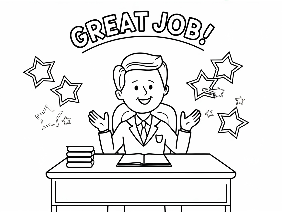 Celebrate Achievement with This Classroom Star Coloring Page