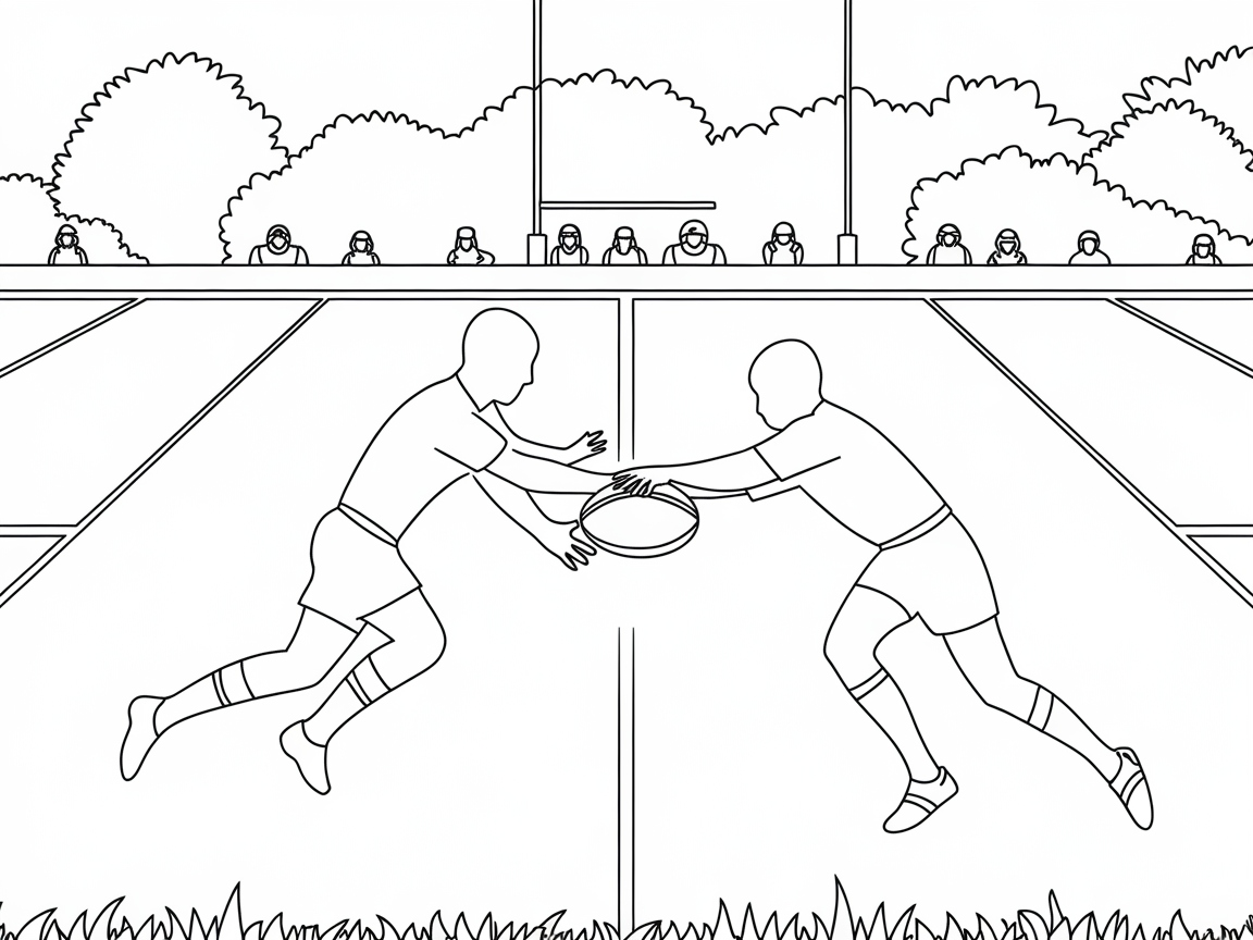 Dive Into Action with This Rugby Scene