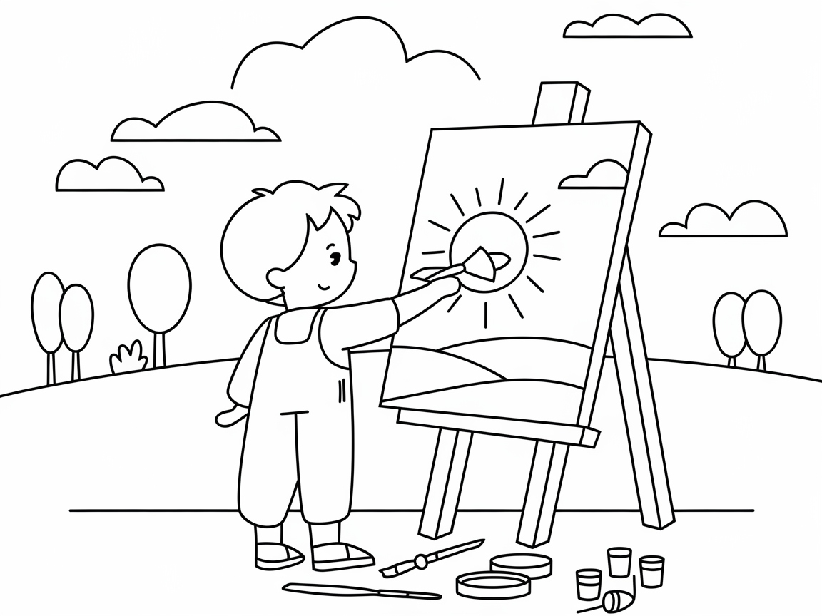 Color Your Own Little Artist in Action