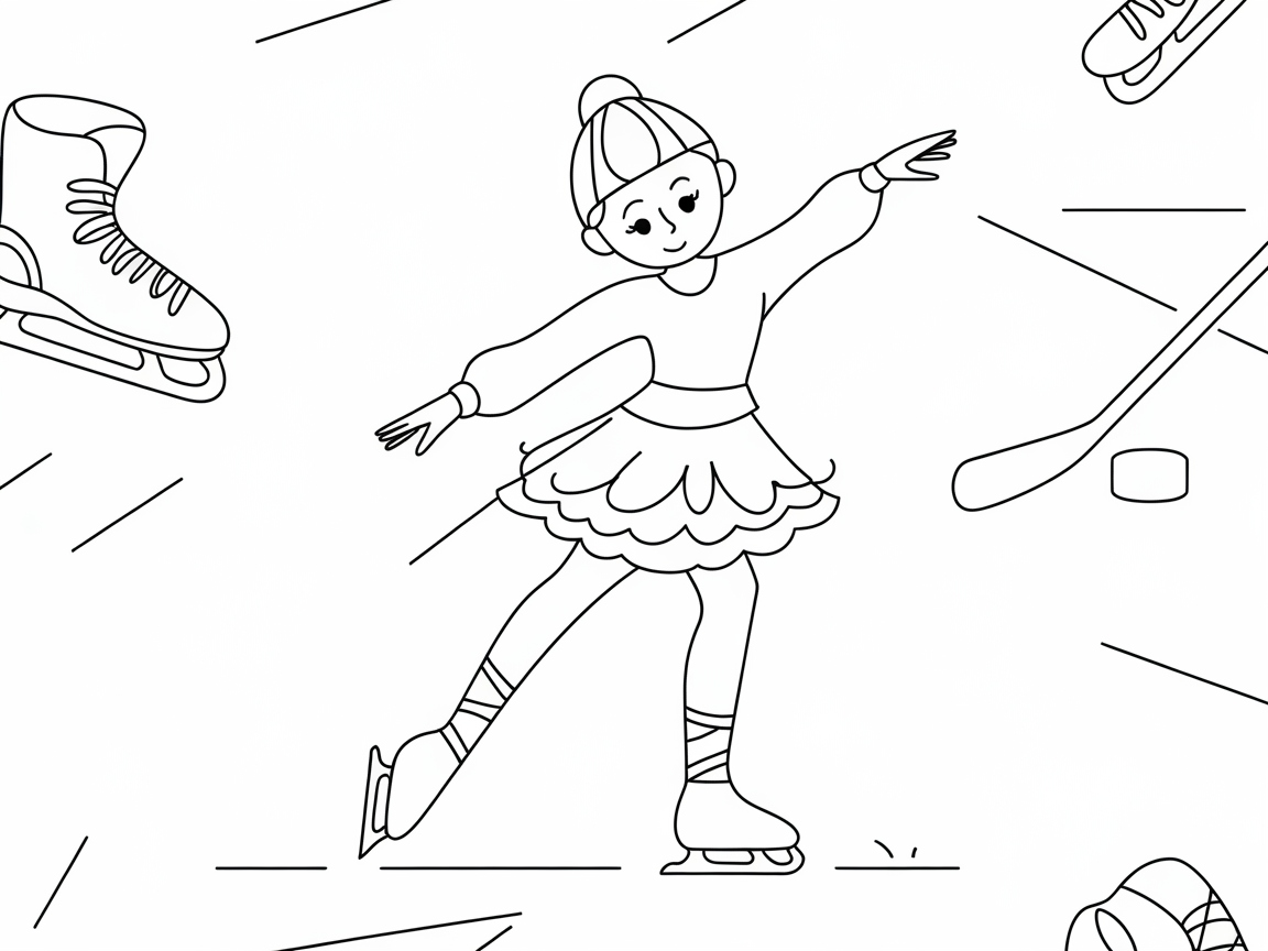 Glide Into Fun With This Ice Skating Ballerina Scene