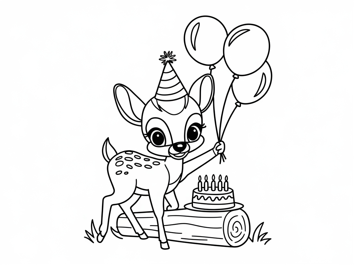 Birthday Bash with a Party-Ready Fawn