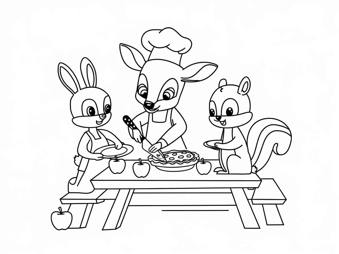 Bake a Pie with Woodland Friends