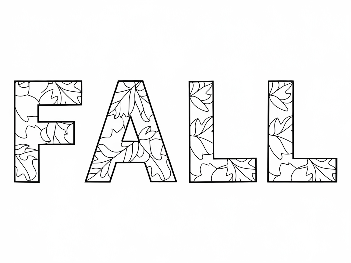 Personalize This Autumn Leaf Lettering