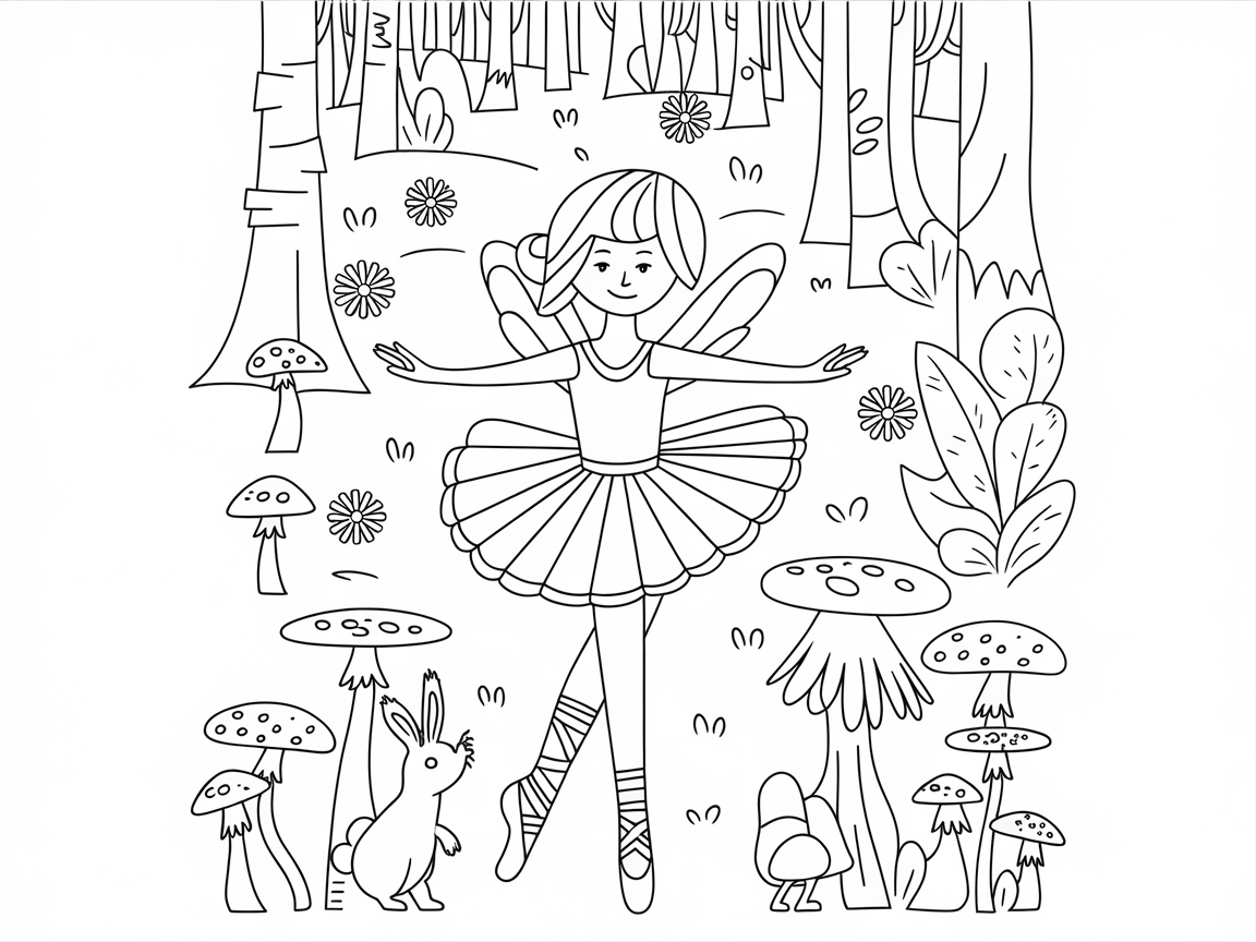 Explore Enchantment With This Woodland Fairy Ballerina