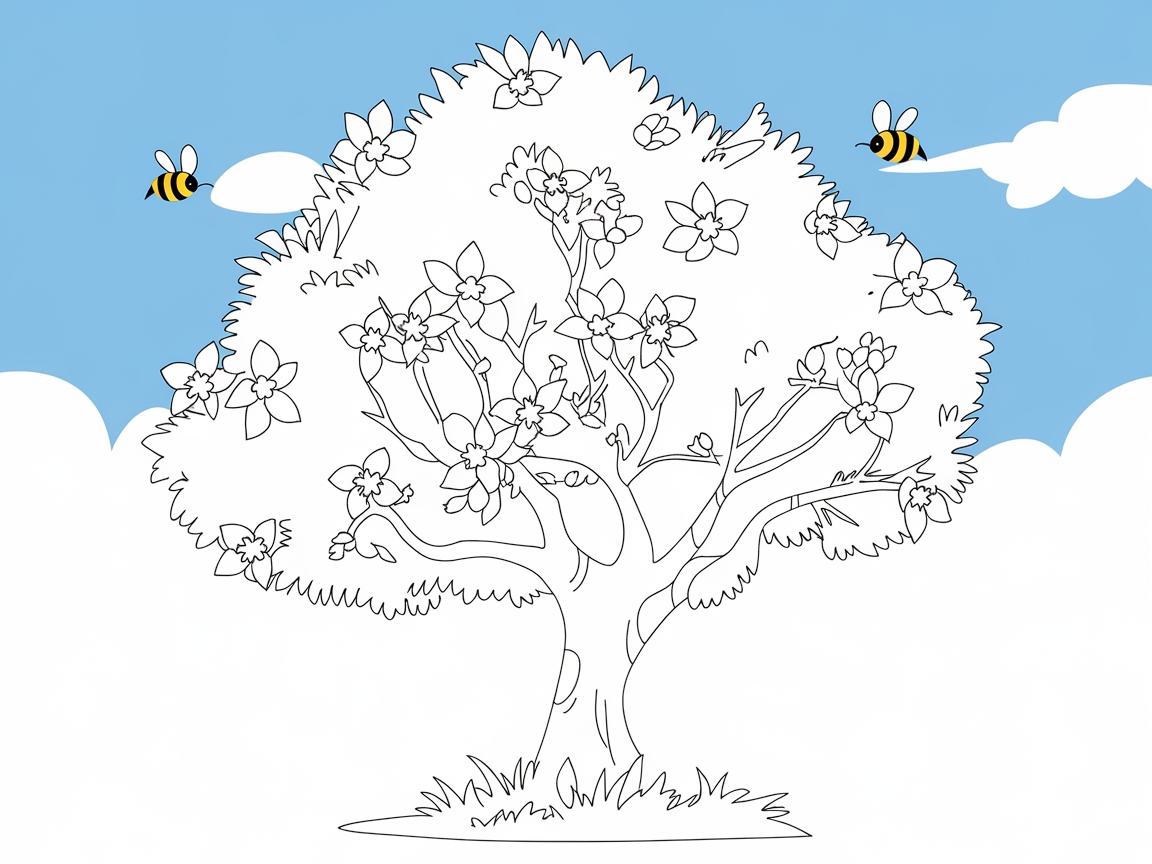 Bring the Blossoming Apple Tree to Life