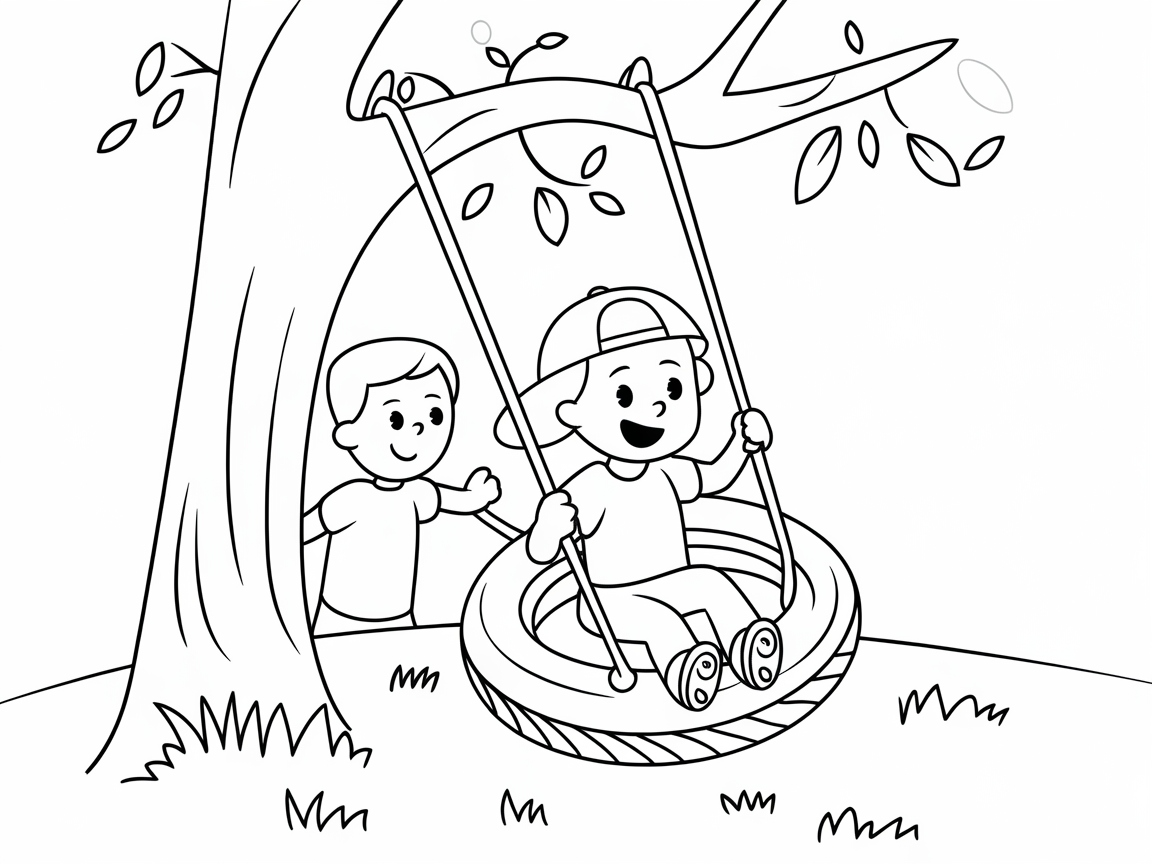 Swing into Fun with This Tire Swing Adventure