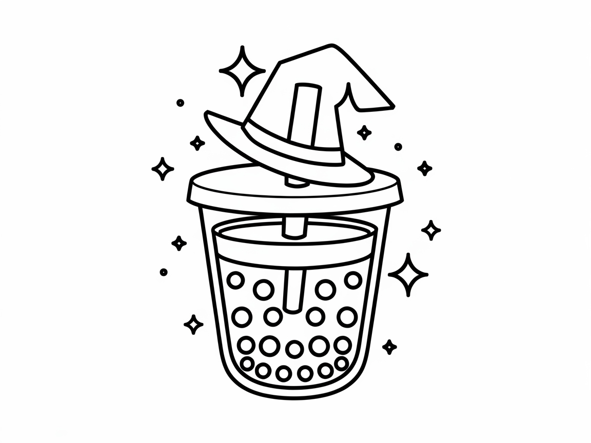 Witchy Boba Brew with Stardust Sparkle