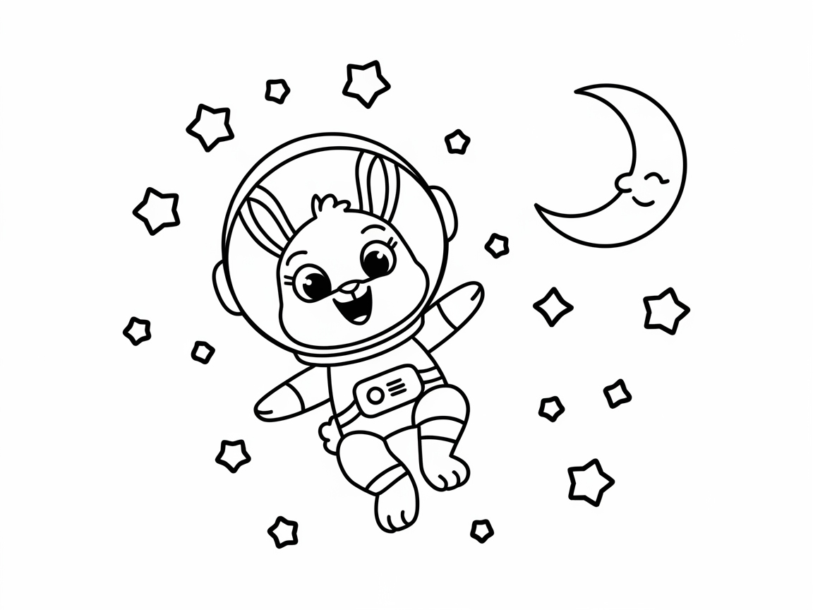 Explore the Galaxy with Space Bunny