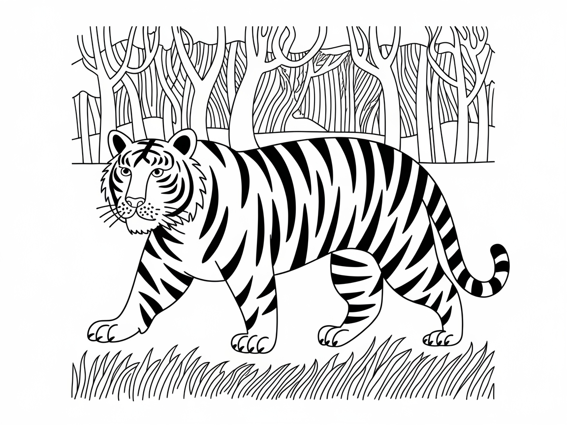 Get Wild with This Majestic Tiger in the Jungle