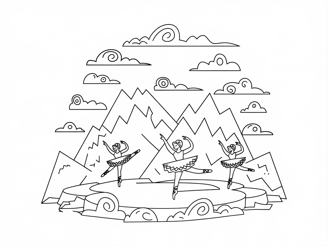 Mountain Ballet in Nature