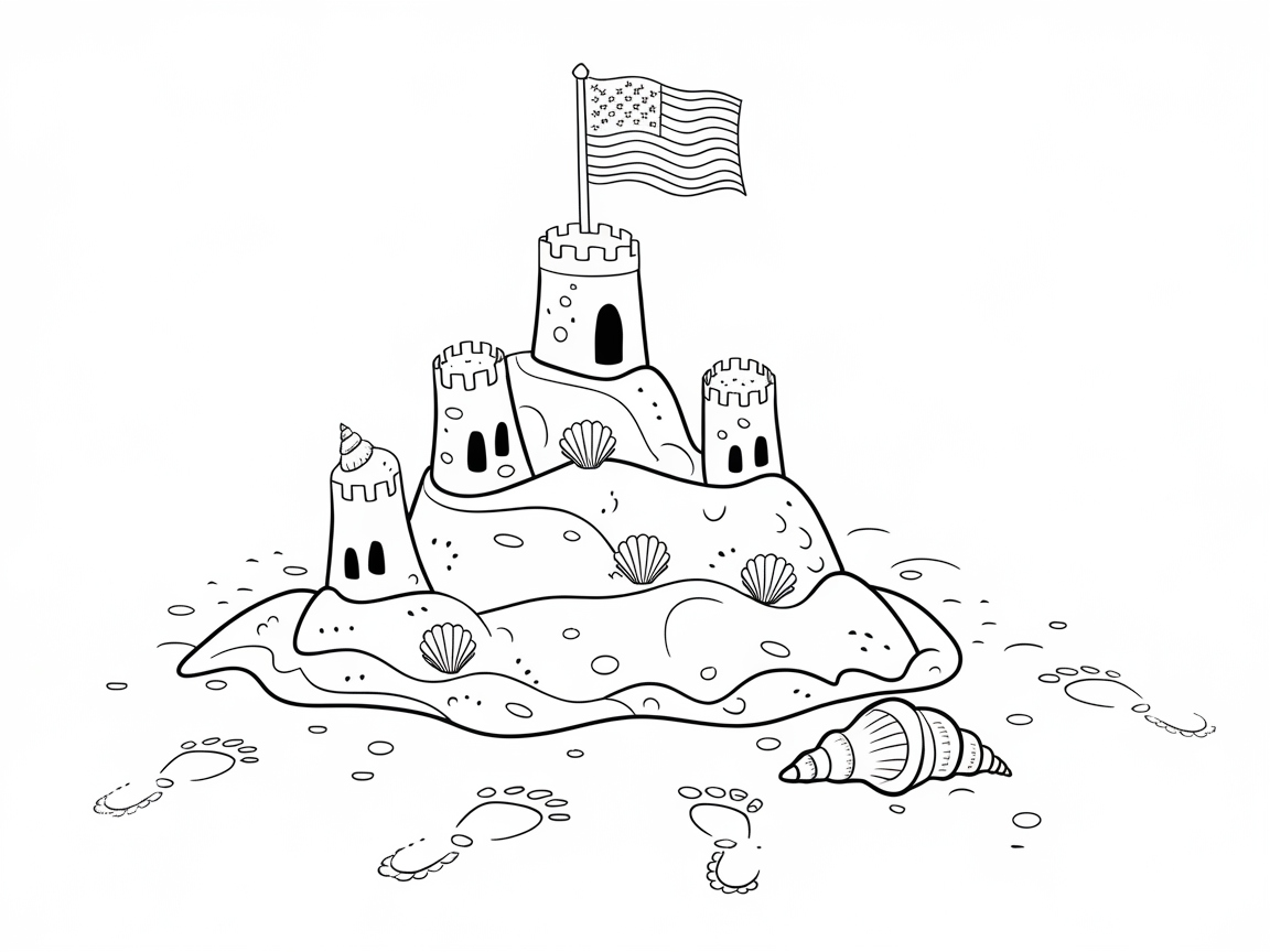 Build Colorful Dreams with This Patriotic Sandcastle