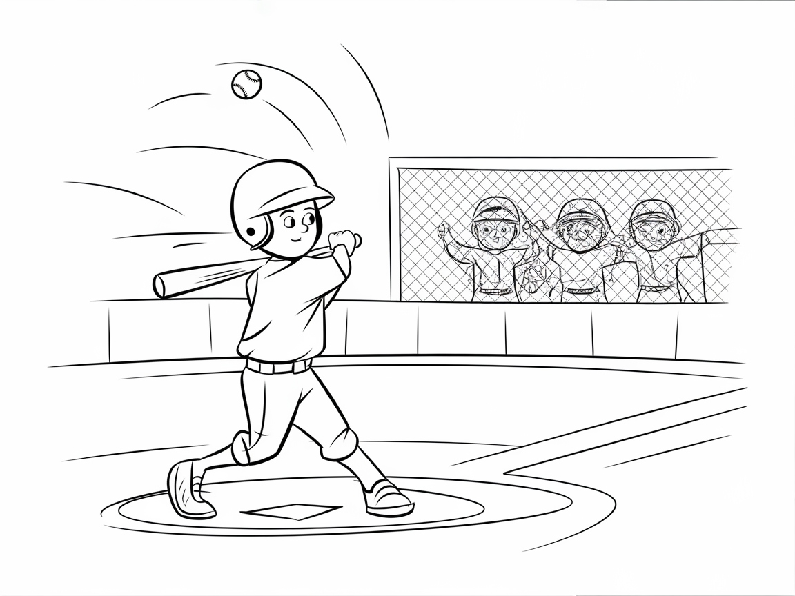 Swing into Action with This Youthful Batter Scene