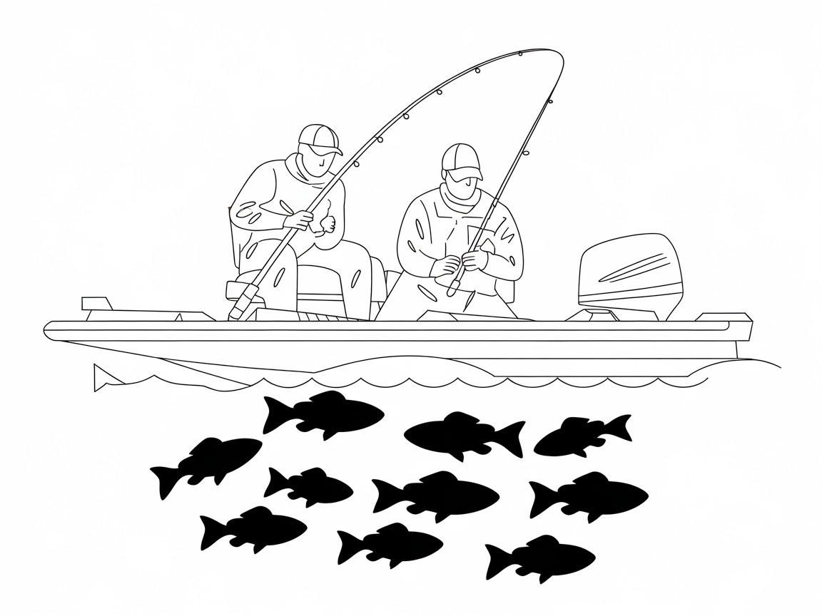 Dynamic Duo: Bass Fishing Adventure