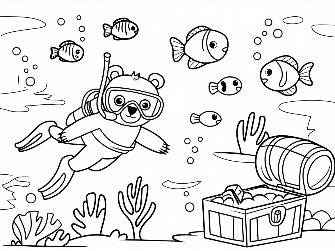 Dive Into Fun With Bear