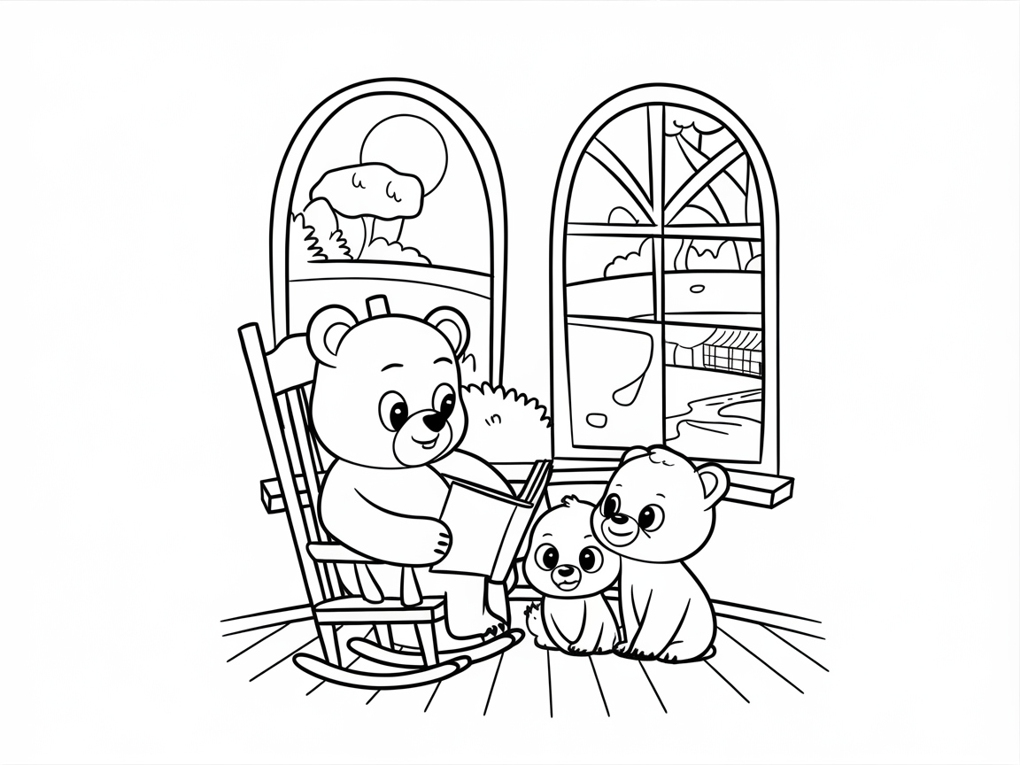 Cozy Storytime with Bear Family