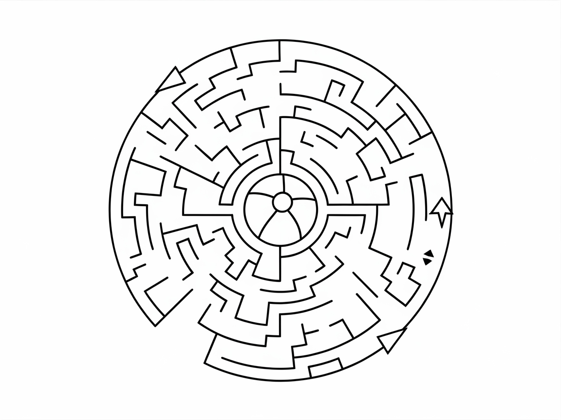 Navigate This Intricate Circular Maze