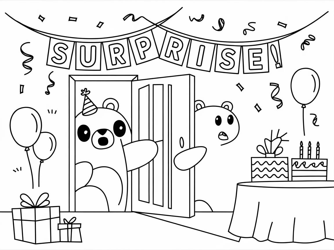Surprise Party Bears Await!