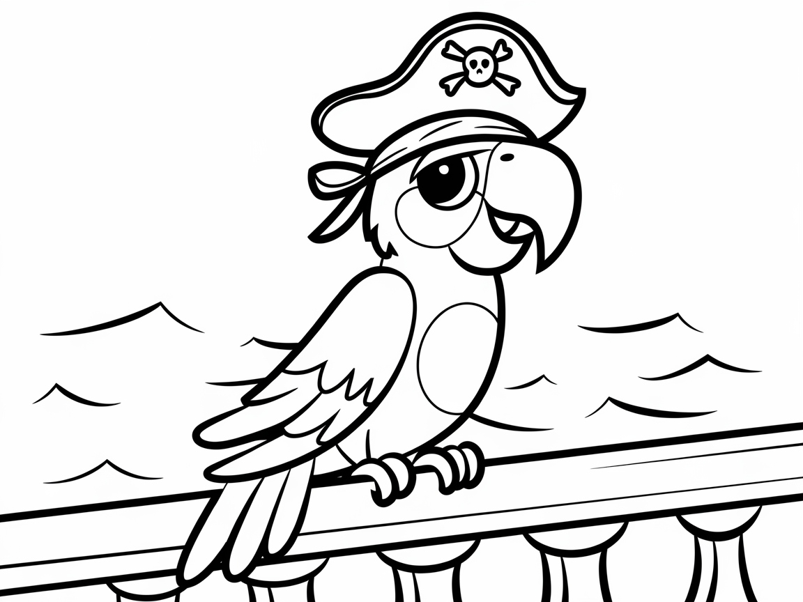 Set Sail with This Playful Pirate Parrot