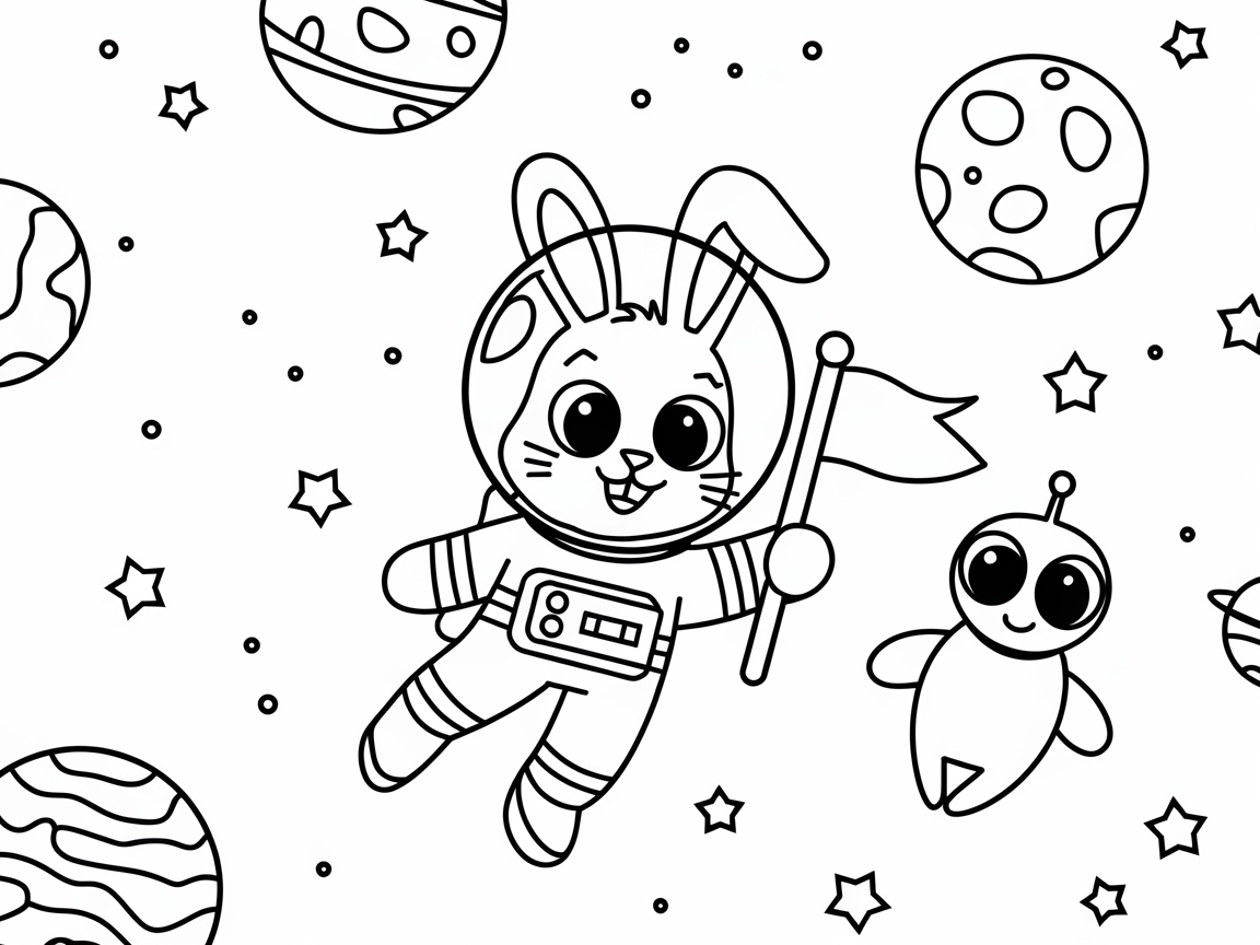 Blast Off With Bunny the Astronaut!