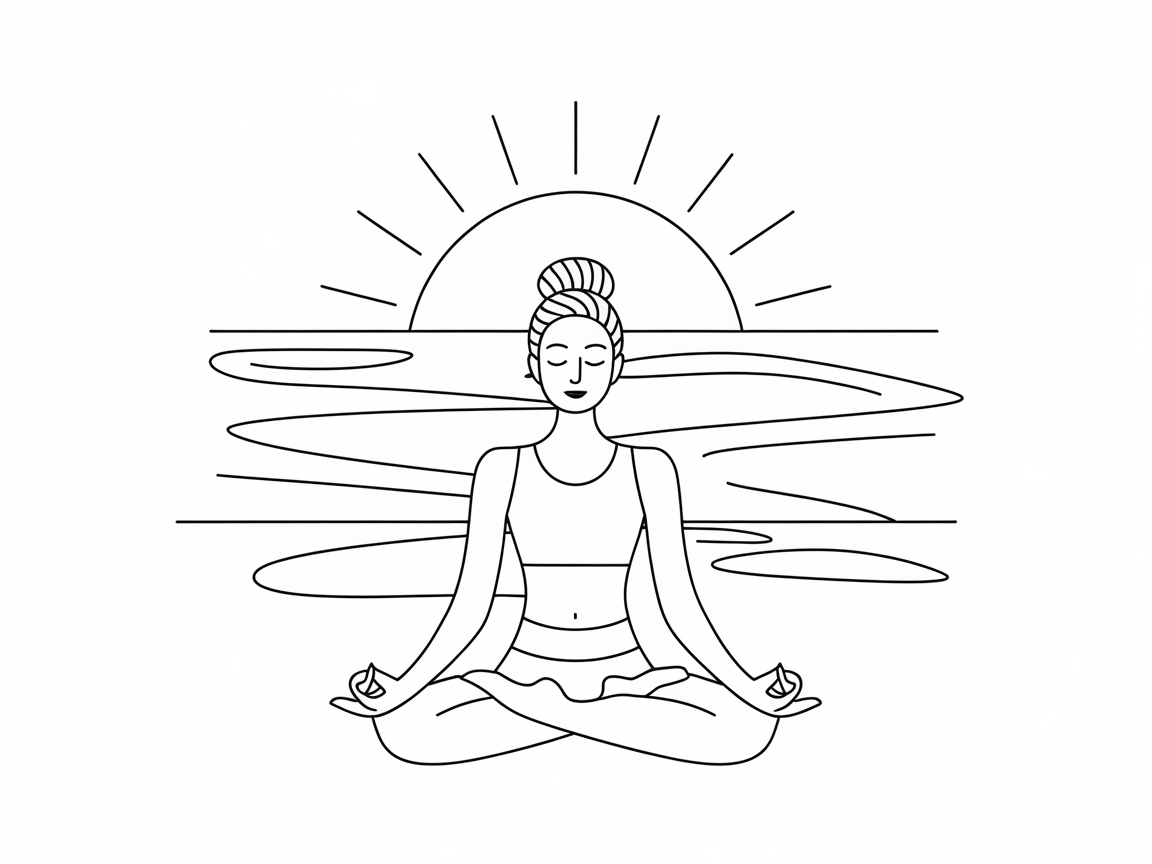 Serenity Awaits in This Yoga Sunset Scene