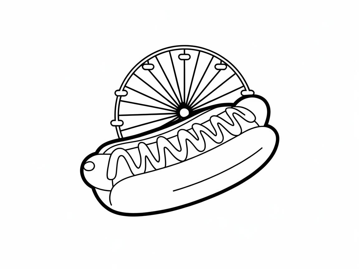 Roll Into Fun with This Ferris Wheel Hot Dog Page