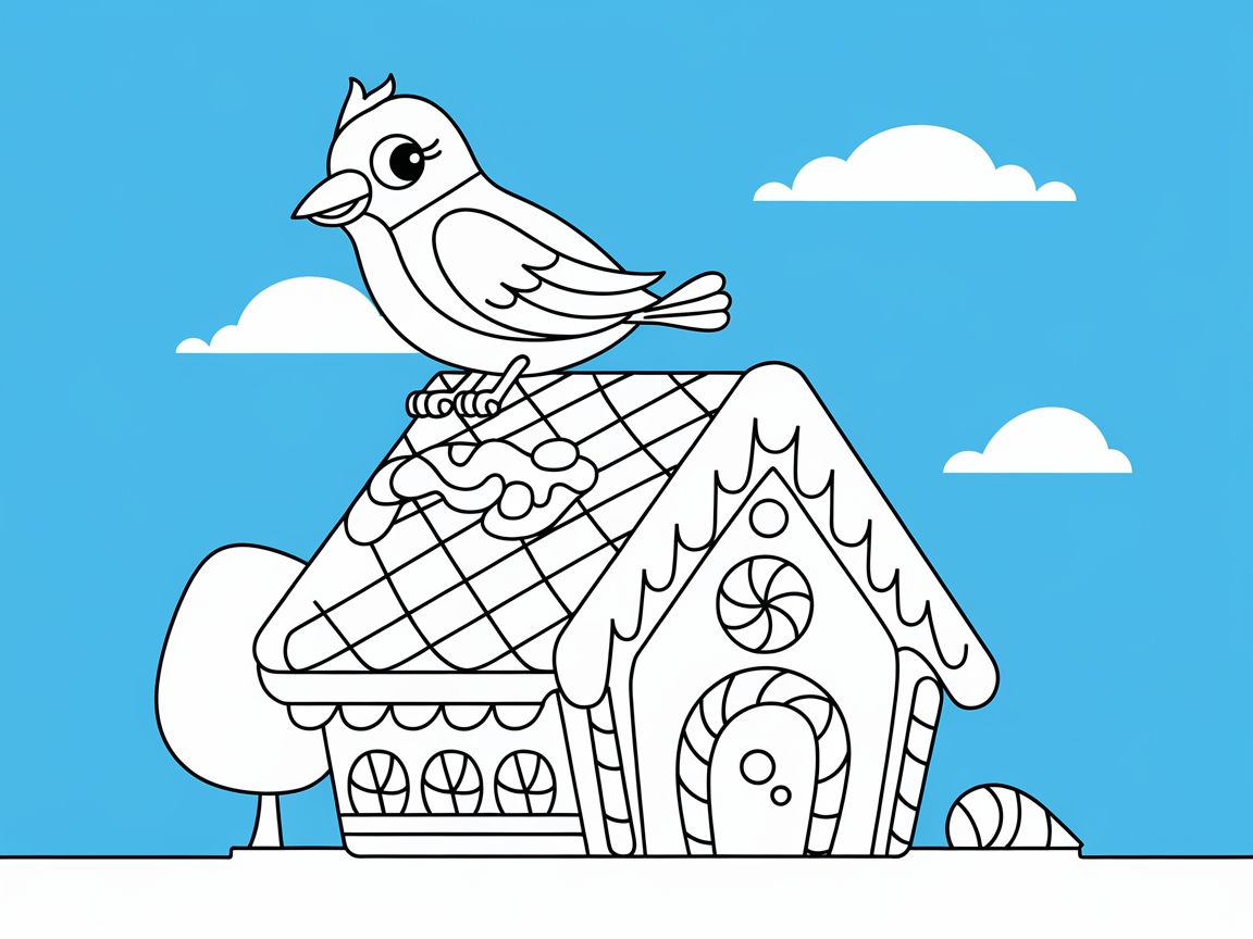Chirp into Holiday Cheer with This Gingerbread House