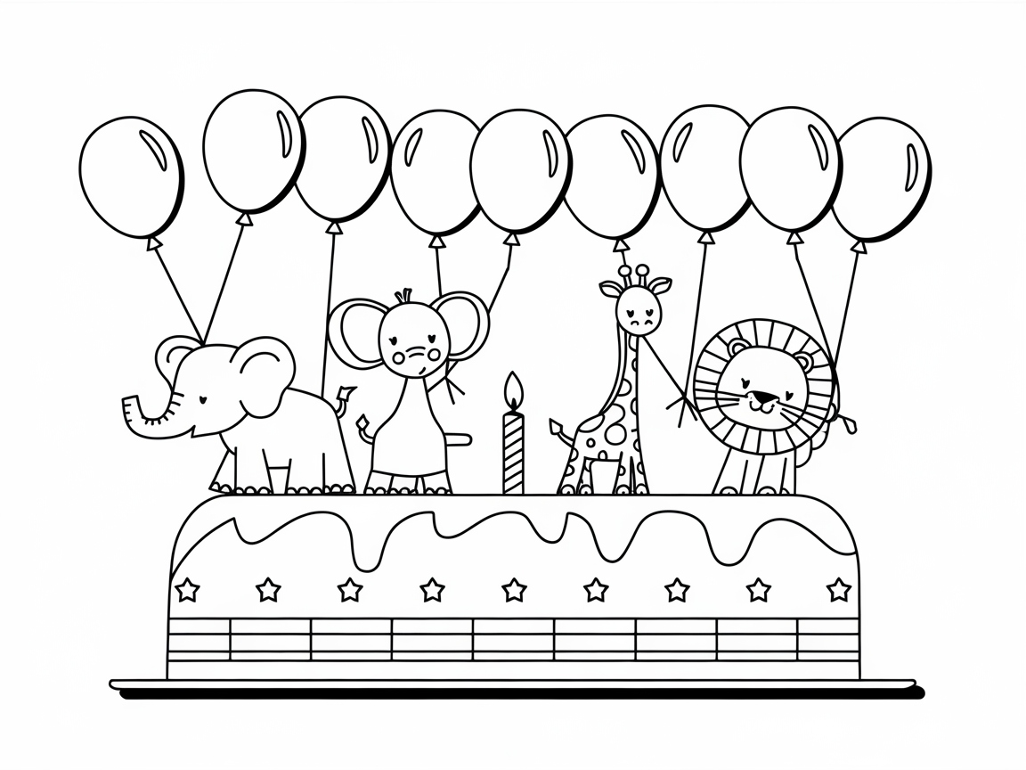 Join the Safari Celebration with This Animal Party Cake