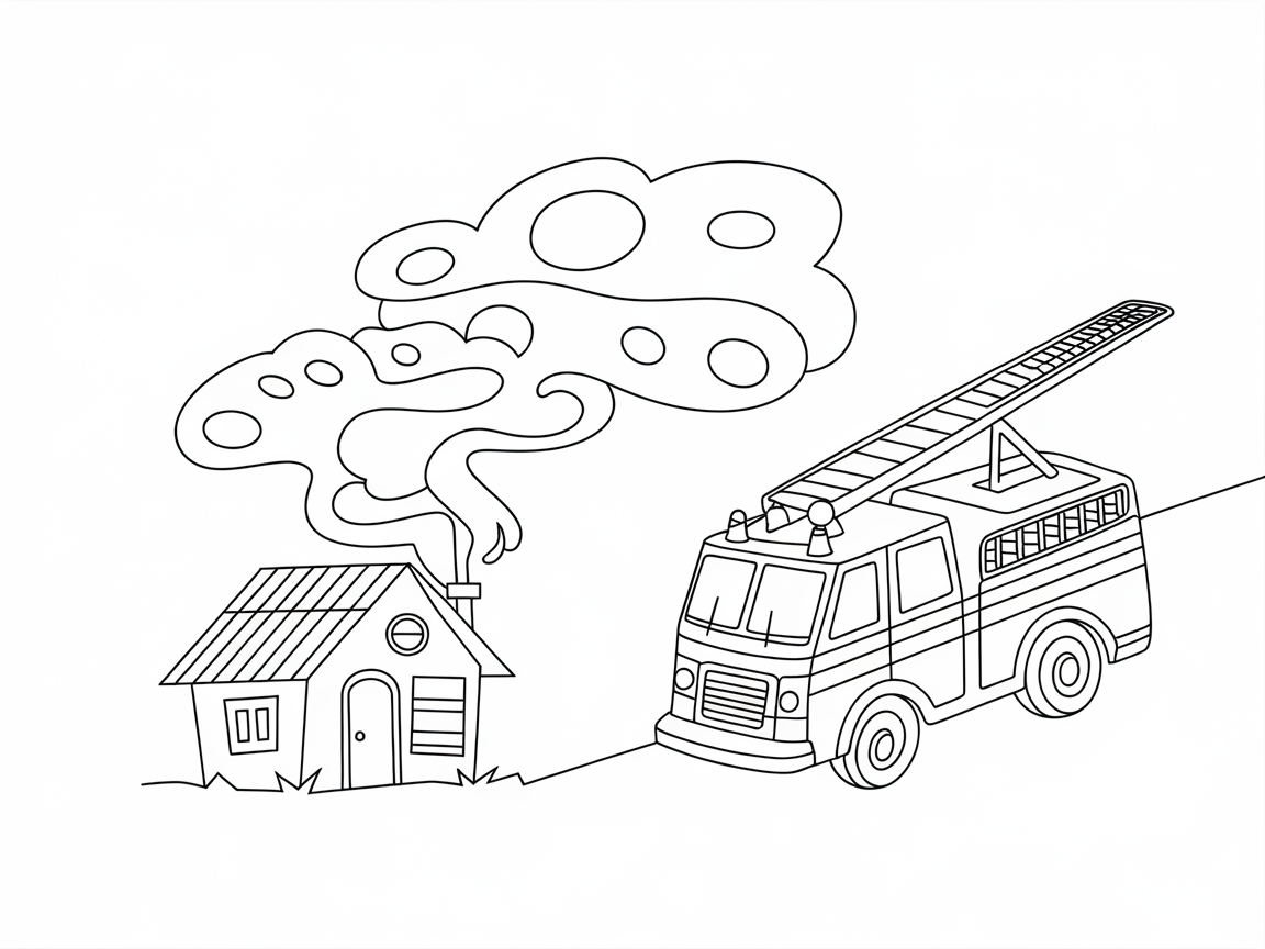 Jump Into Action with This Fire Truck Rescue Scene