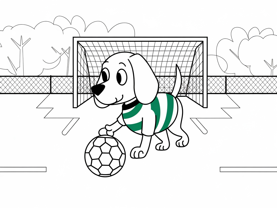 Soccer Star Beagle Ready to Score