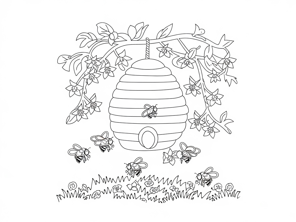 Buzzing Around a Flowery Beehive