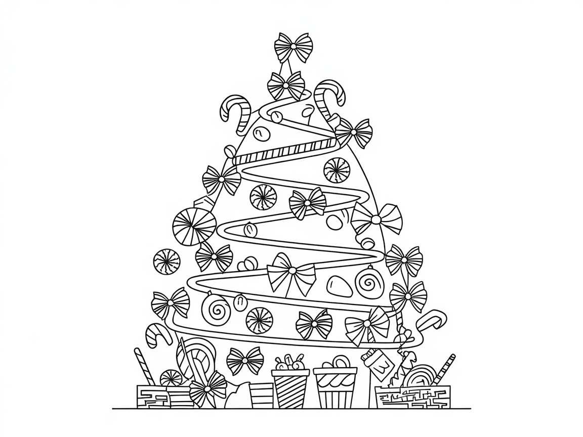 Candy-Themed Christmas Tree Delight